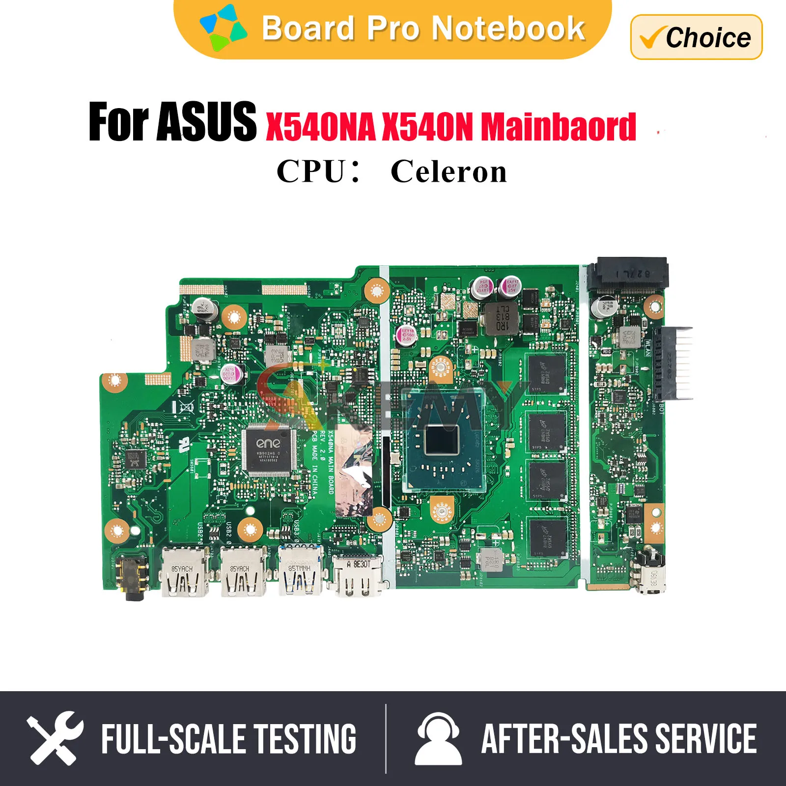 

X540NA with N3350 N4200 CPU 4GB/8GB-RAM Notebook Mainboard For Asus X540N X540NA A540N F540N R540N D540NA Laptop Motherboard