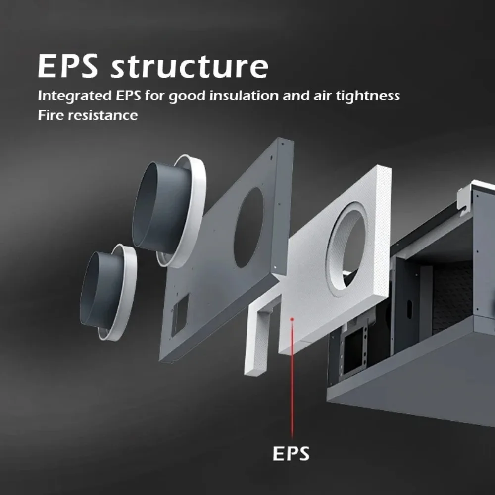 Air Handing Unit Home Heat Recovery Ventilation System Fresh Air Recuperator ERV HRV HVAC