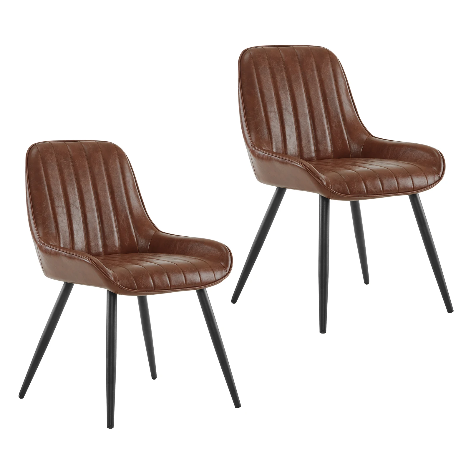 Lestarain 2PCS Dining Chairs Kitchen Counter Chairs with Backrest Metal Legs Upholstered for Living Room Kitchen image 3