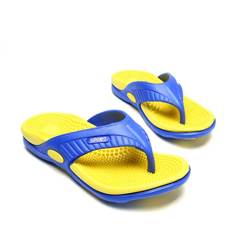 YUYIN Men Massage Flip Flops EVA Slippers Summer Breathable Beach Shoes Sandals Men Flip Flops Breathable Men Slippers