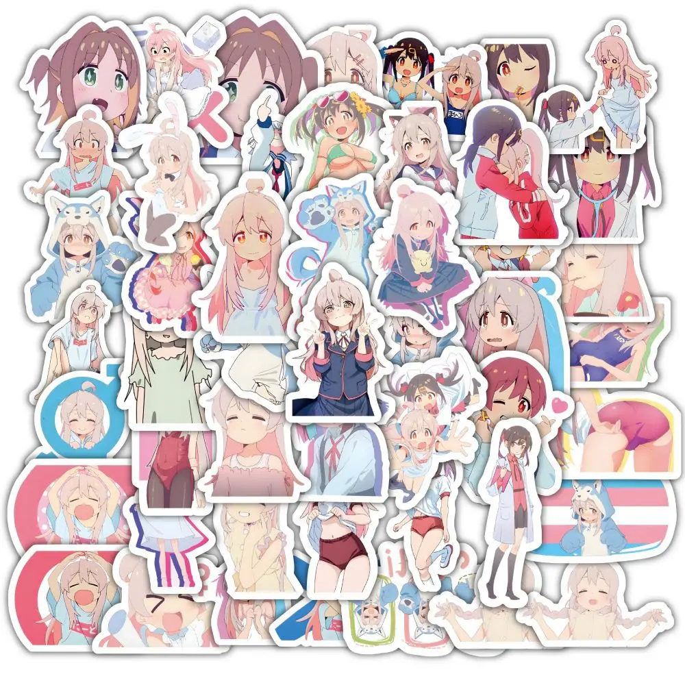 10/60Pcs Japanese Anime Character Stickers Oyama Mahiro Peripheral Decoration Scrapbook Laptop Phone Girl Waterproof Decoration