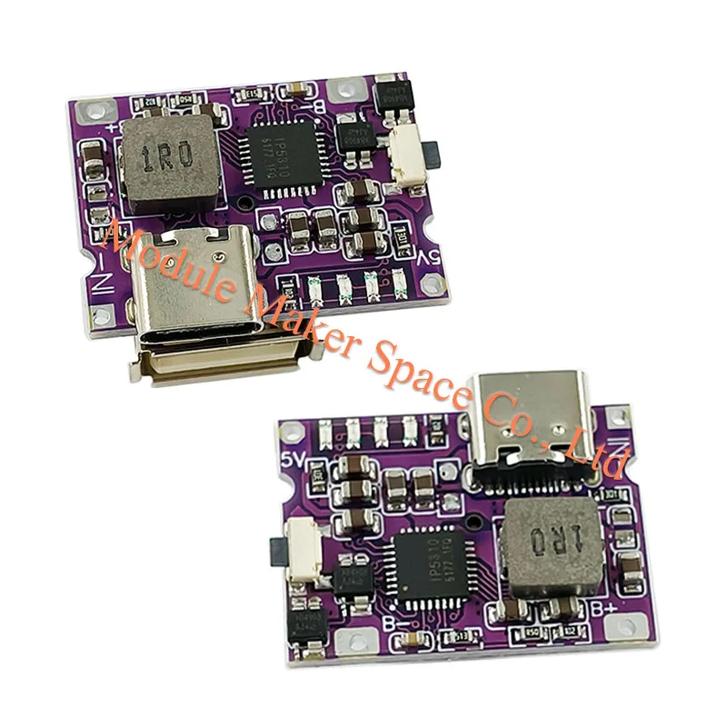 شاحن صغير من النوع C اللوحة الأم 3A شحن وتفريغ وحدة متكاملة قابلة للشحن الهاتف المحمول 5 فولت إلى 4.2 فولت