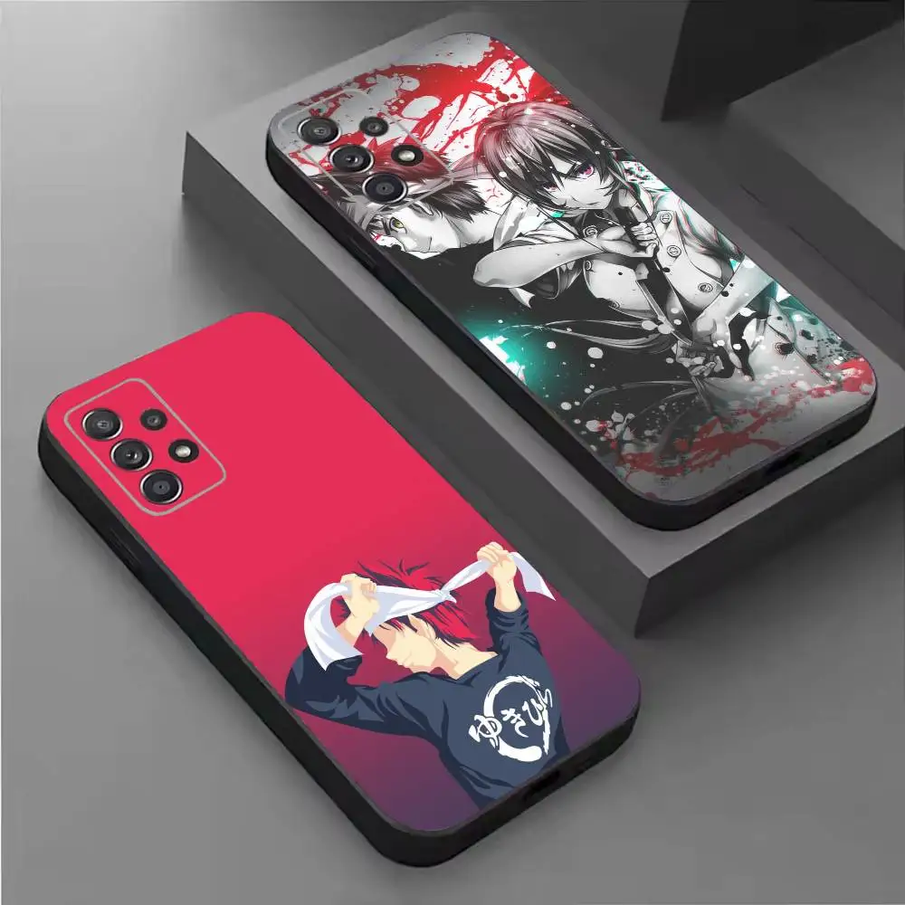 F-Food Wars! S-Shokugeki no Soma  Soft Black Phone Case for Samsung  S26,25,24,21,22,21,20,10,9,8,7,6Ultra,Plus,Fe, Lite