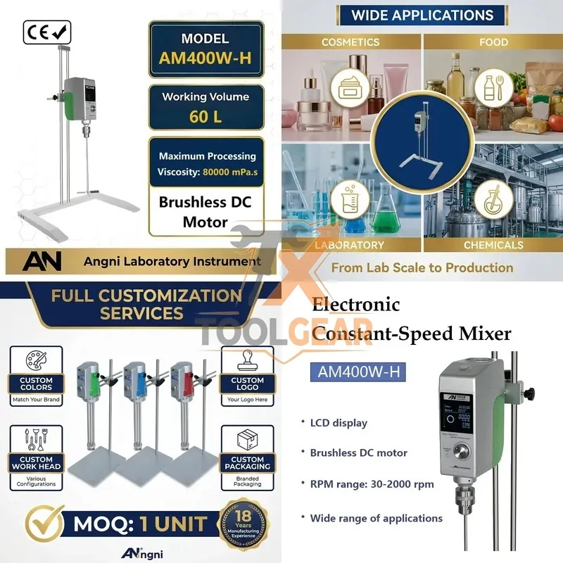 2026hotsale* Factory Price Wholesale Accelerated Dissolution Reaction AM400W-H Electronic Constant Speed Mixer for Chemical