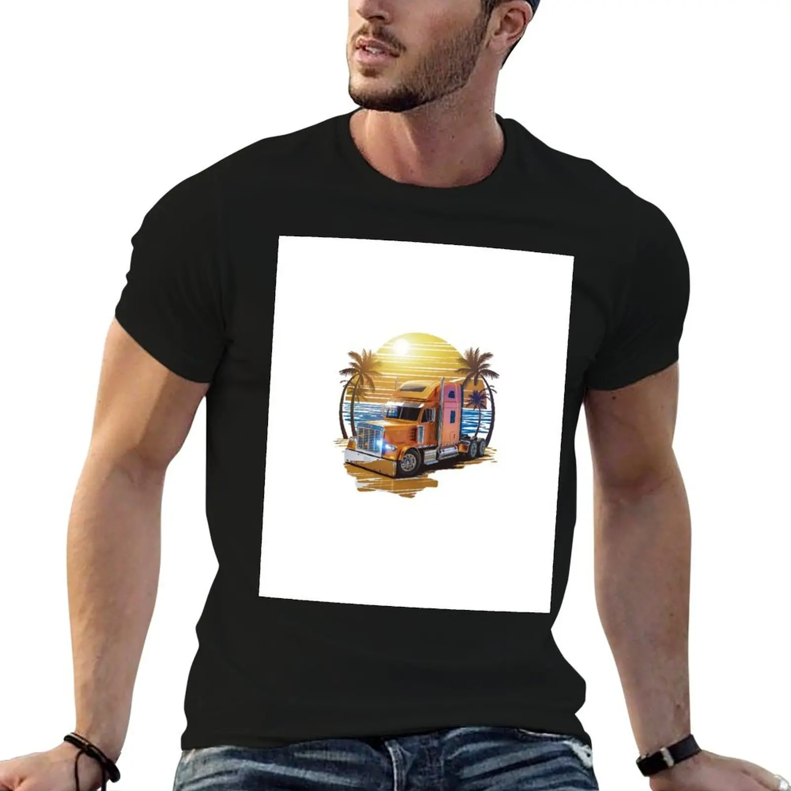 Summer Trucker T-Shirt graphic t shirt vintage sublime for a boy mens graphic t-shirts