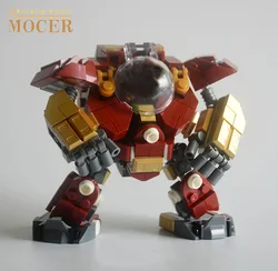MOCER MOC Iron Super Heros Figures Armor Robot Sets Building Blocks Military Warrior Mecha Weapon Bricks Toys For Children Gift