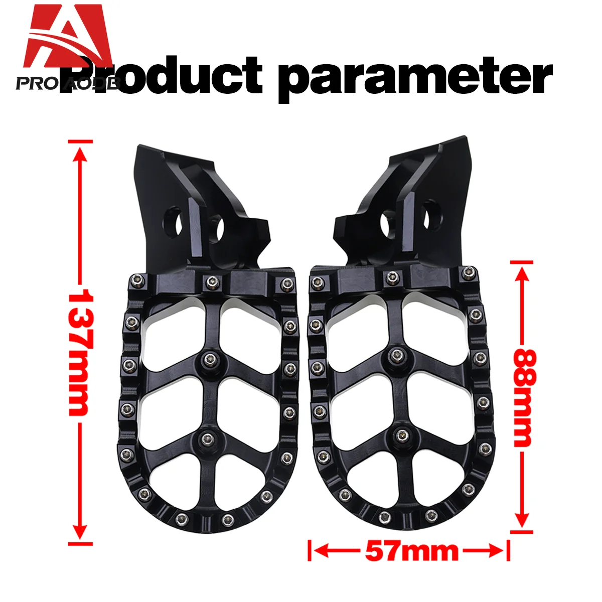 Ergonomic Wide Foot Peg Pedals CNC Multi-color Anti-slip Design For SurRon UltraBee Electric Motorcycle Long Endurance Mod Parts