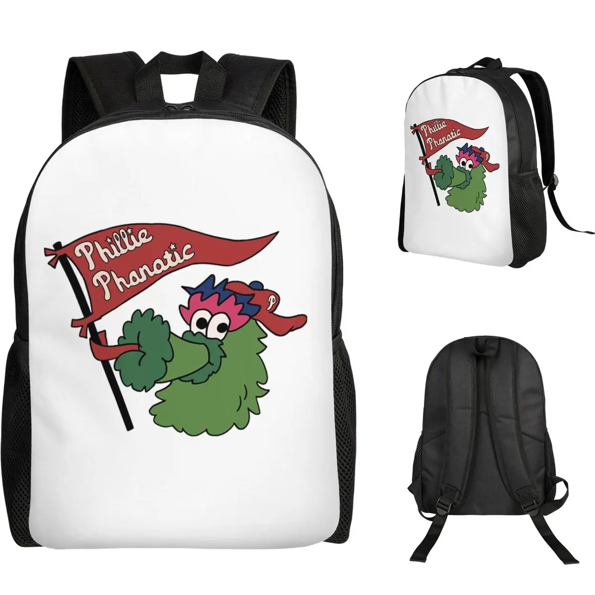 Phillie Phanatic Student Backpack School Bag Hiking Travel Daypack for Men Women Fashion Bookbag Shoulder Bags