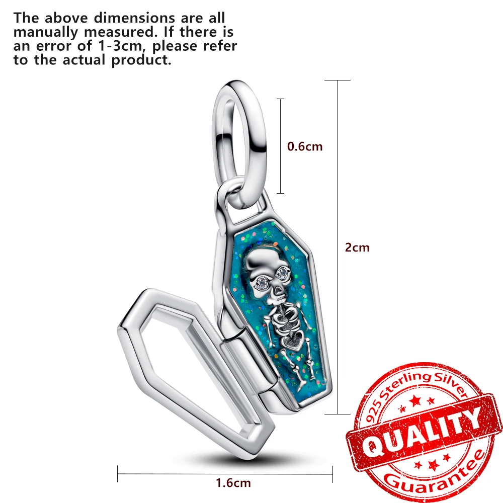 الكلاسيكية 925 فضة اليقطين رئيس و حبات الرنة والجرس والهيكل العظمي استرخى سحر لهدايا عيد الميلاد عيد الميلاد عيد الميلاد