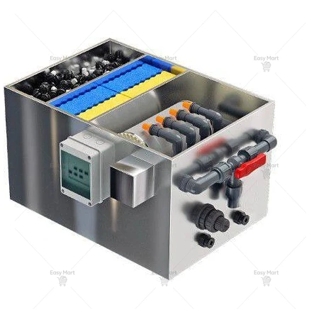 Stainless Steel Drum Filter Micro Screen for Aquaculture Fish Pond Water Recirculation System Waste Removal