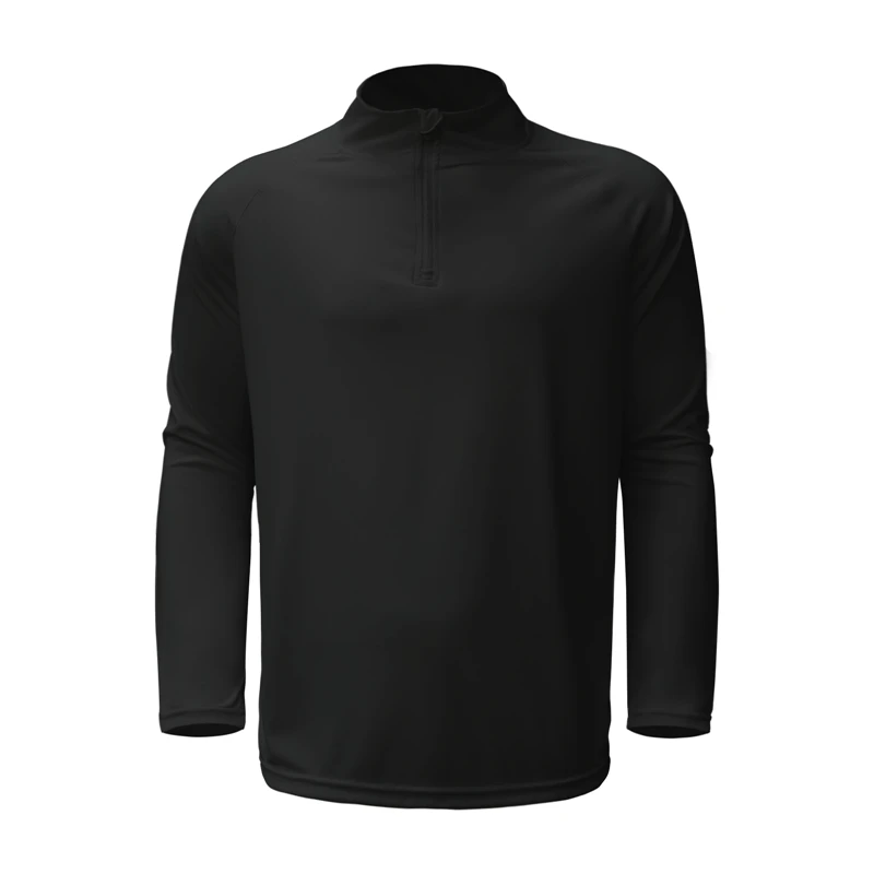 UPF50+ Fishing Clothes Men 100% Polyester Elastane Fibre Breathable Long Sleeve Shirts Quick Dry Mock-Neck Fishing Wear Clothing image 3