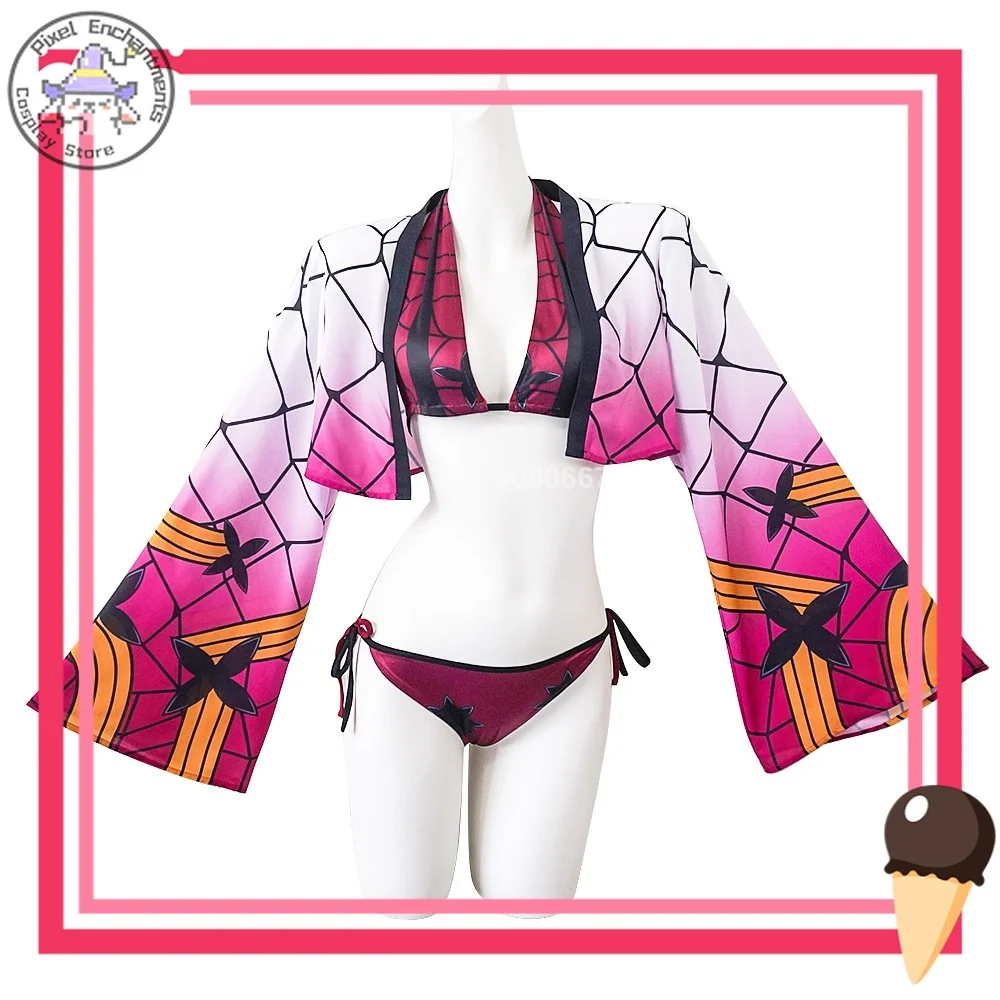 

Demon Slayer: Kimetsu No Yaiba Daki купальный костюм косплей костюм ролевая игра в качестве персонажей аниме с идентификационными нарядами