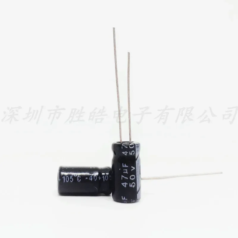 

(10PCS/50PCS/100PCS) 50V47UF Volume：6.3X11 Aluminum Electrolytic Capacitors High Quality