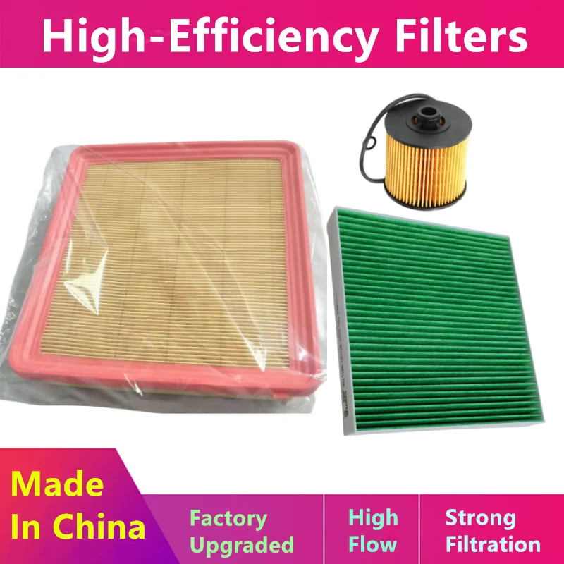

3pcs/Filter Set For Geely Icon 1.5t/Oil, Air Nacelle Filter/Auto Parts