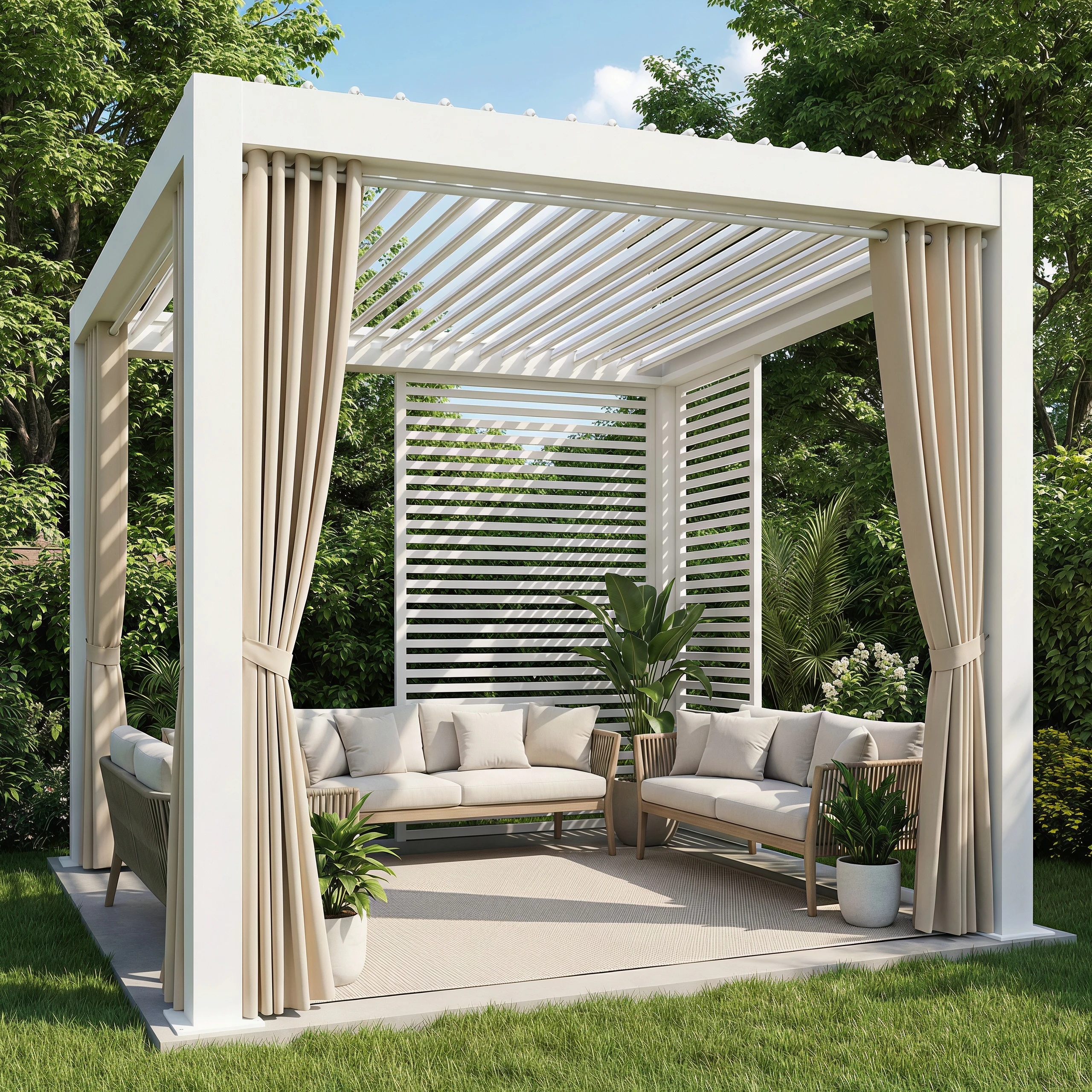 Smart Garden Electric Pergola - Gewächshaus-Pergola mit optimierter Belüftung, Schutz für