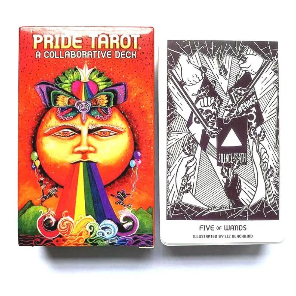 78 buah kartu versi bahasa Inggris kartu Tarot Pride kartu ramalan 10.3*6cm