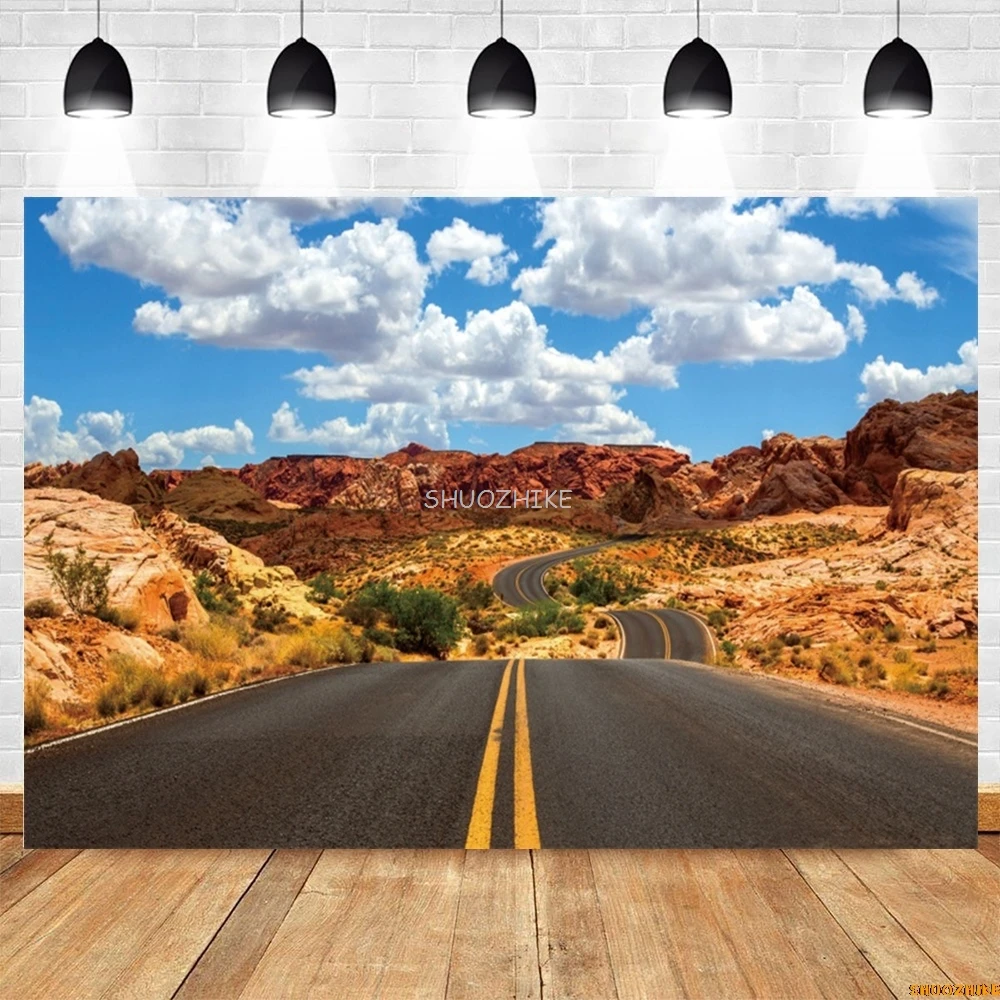 West Desert Scenery Photography Backdrop Sand Cactus Dunes Cowboy Birthday Party Decor Holiday Travel Portrait Photo Background