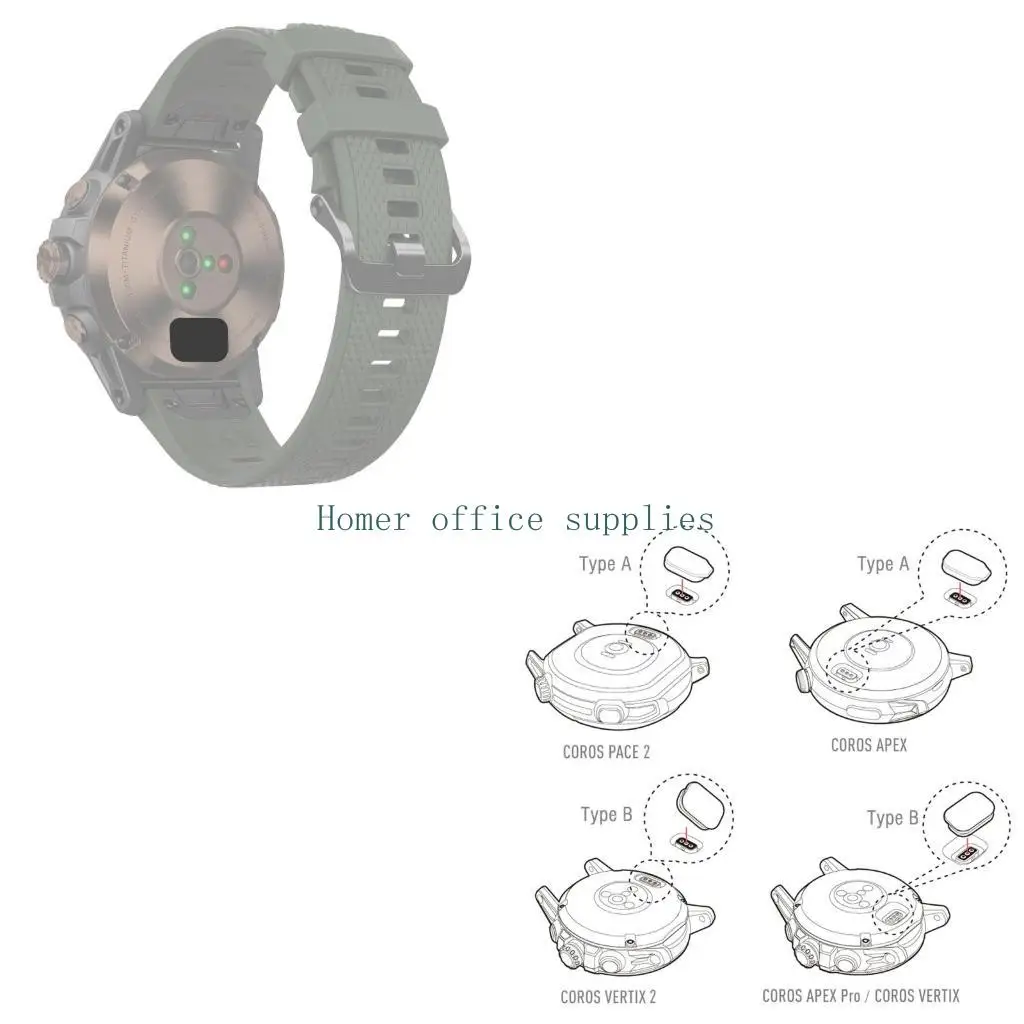 

K43B 10PCS Watch Dust Plug Cover for Protection Caps for Coros PACE 2/APEX42mm /46mm