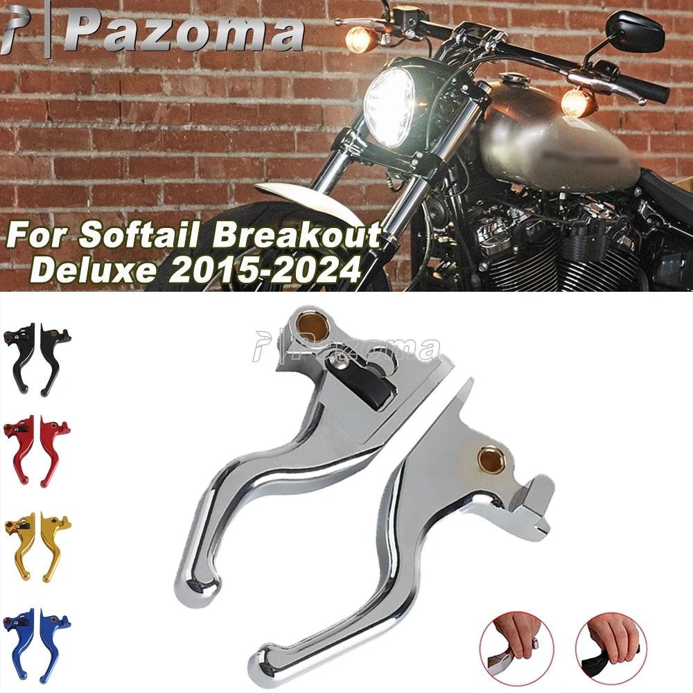 Motorcycle Brake Control Lever Clutch Levers For Harley Softail Breakout FXBR 114 FXBRS Breakout FXSB Deluxe FLDE FLSTN/I 2015+