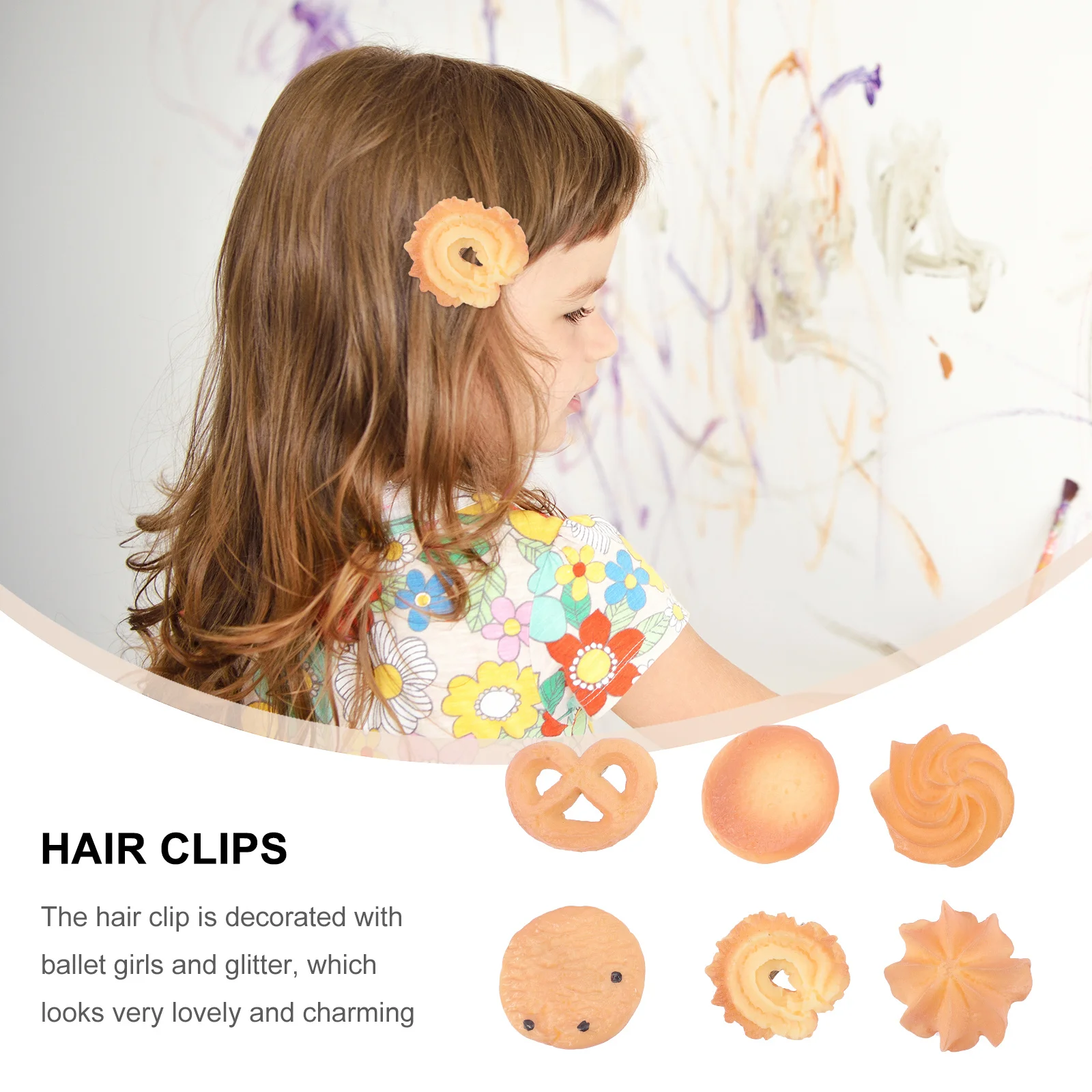 

6 шт., мини-шпильки для печенья, креативные заколки для волос для Kawaii, аксессуары для волос, легкие портативные заколки для укладки