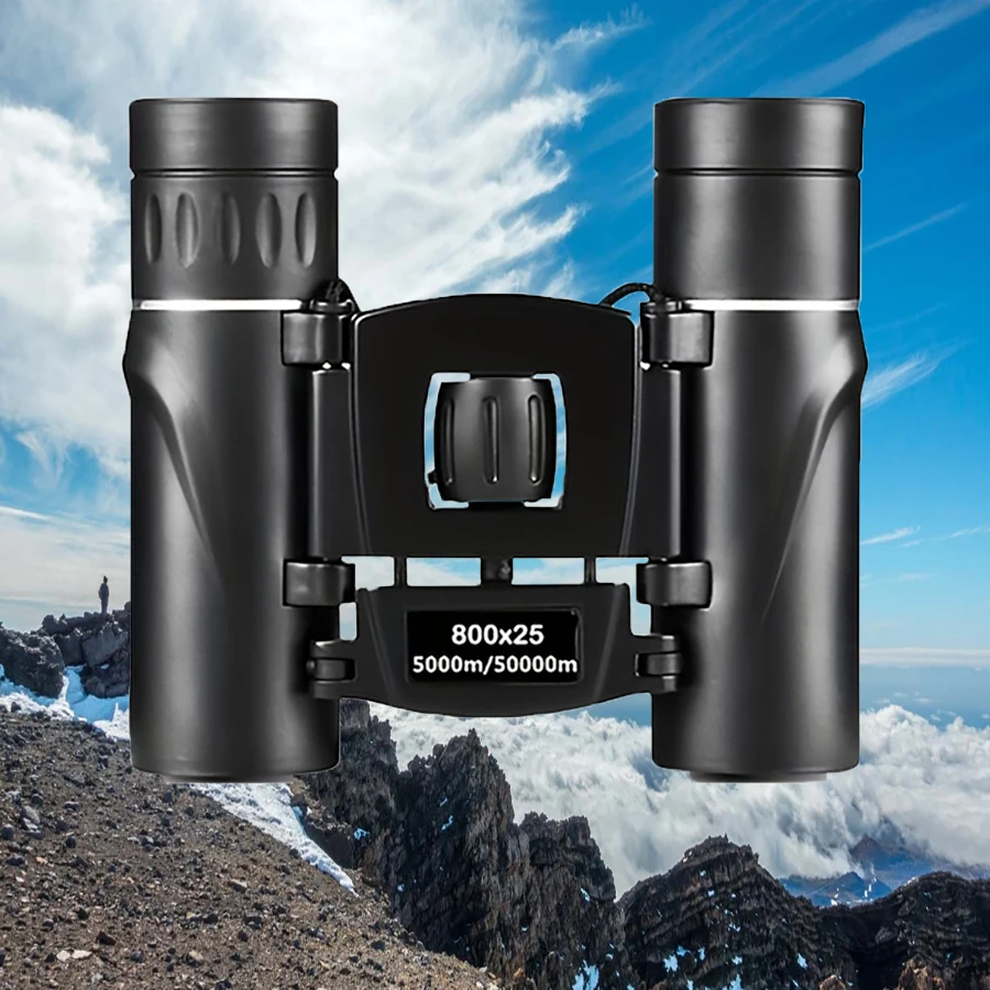

800X25 Binoculars Telescope High Quality HD Long Range Lightweight Folding Mini Waterproof Dustproof For Fishing Concert