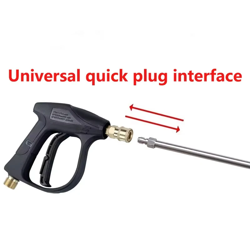 Imagem -03 - Varinha de Extensão de Pistola de Lavagem o Interface de Plugue Rápido Universal para Karcher Adaptador de Acoplador Giratório de 180 Graus e Bicos de Alta Pressã