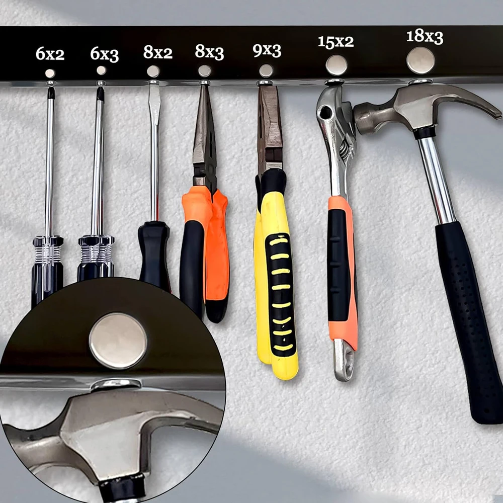 6x2mm Round  Magnets, Mini Refrigerator  Magnets Disc for Whiteboard Locker Fridge DIY Crafts