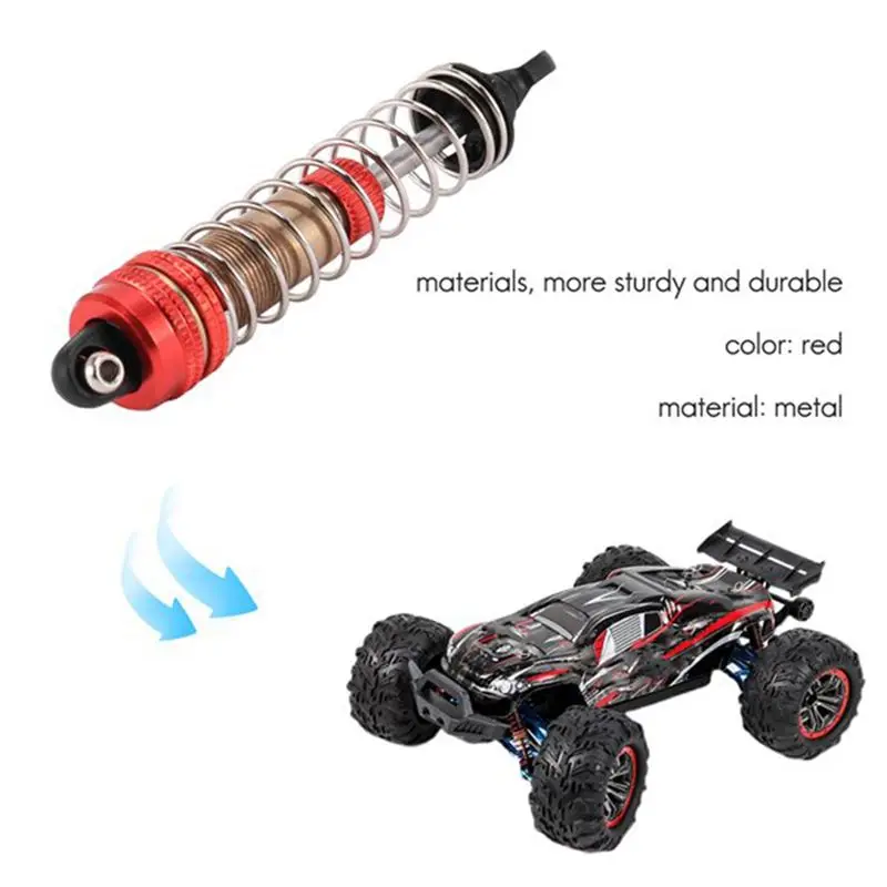 B05C-4Pcs Metal Shock Absorbers Damper For XLF X03 X04 X-03 X-04 1/10 RC Car Monster Truck Upgrade Replacement Red
