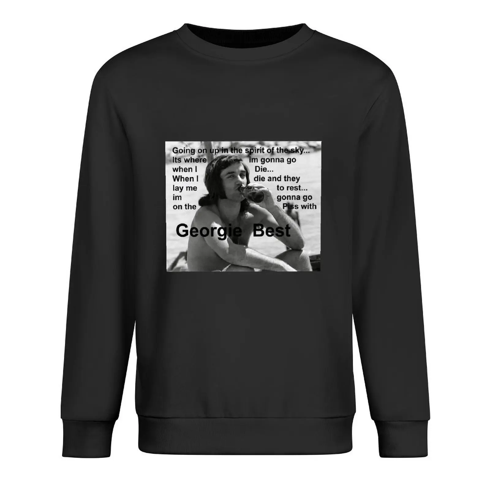 

George Best- Spirit in the Sky Pullover mens clothes men wear tracksuits men's winter sweater sweatshirt men