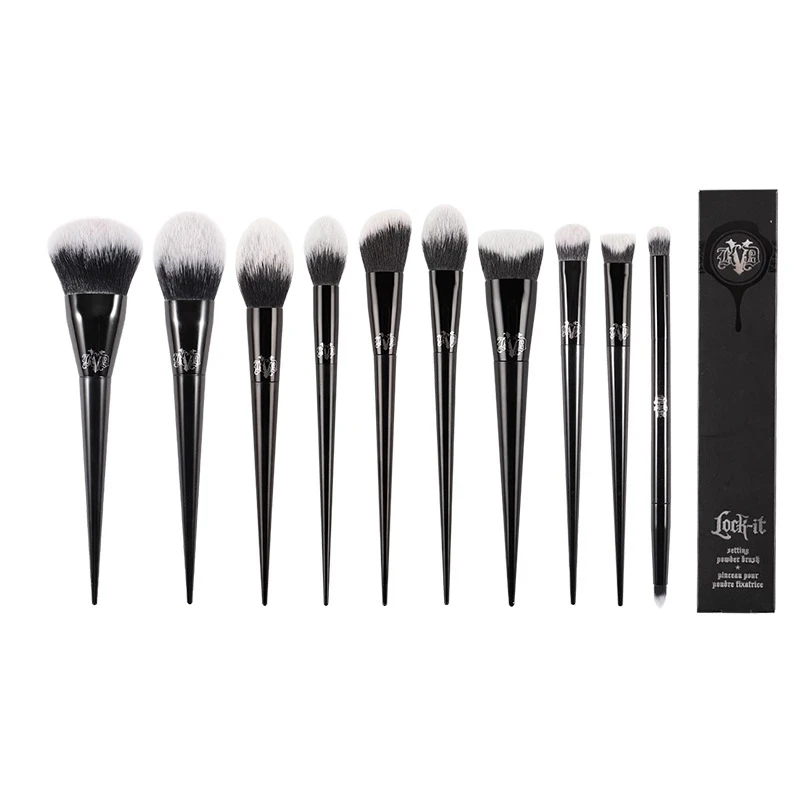 KVD 11Pcs Full Set Of Makeup Brush Powder Foundation Brush Shadower Concealer Highlighter Sculpting Brush Makeup Tool Maquiagem