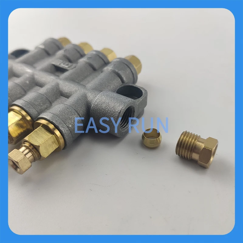 Oil Pump Lubrication Pressure Relief Type Distributor Metering Quantitative Oil Pump Distributor Volumetric Oil Row 4 Bits