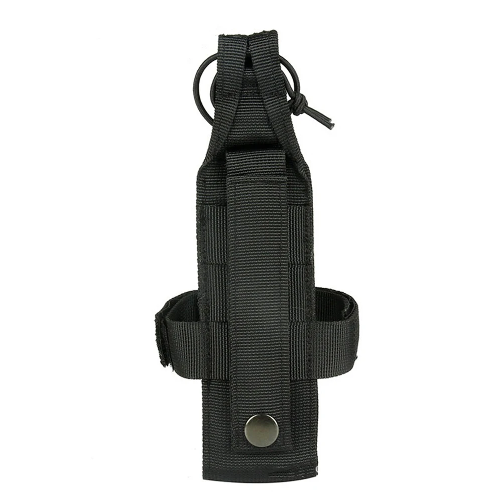 

Nylon Water Bottle Carrier Tan Adjustable Horizontal Strap Loop Secure Backpack Attachment Hiking Outdoor Running Bottle Holder