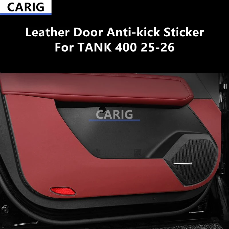 

For TANK 400 25-26 Leather Door Anti-kick Sticker Modified Interior Car Film Accessories Refit Modification Decoration
