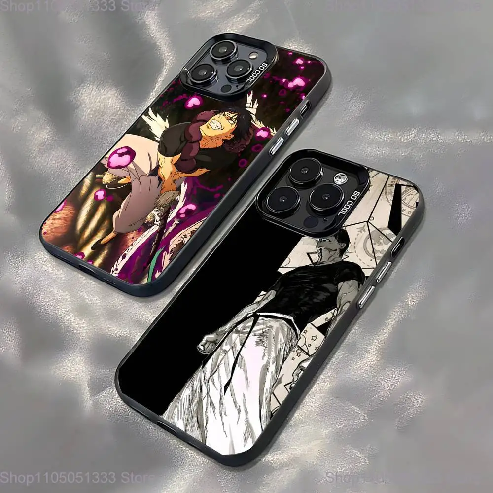 

Toji Fushiguro J-Jujutsu K-Kaisen Phone Case For iPhone 16,15,14,13,12Pro,XS,Max,Plus,Mini,SE Black Candy Matte Shockproof Cover