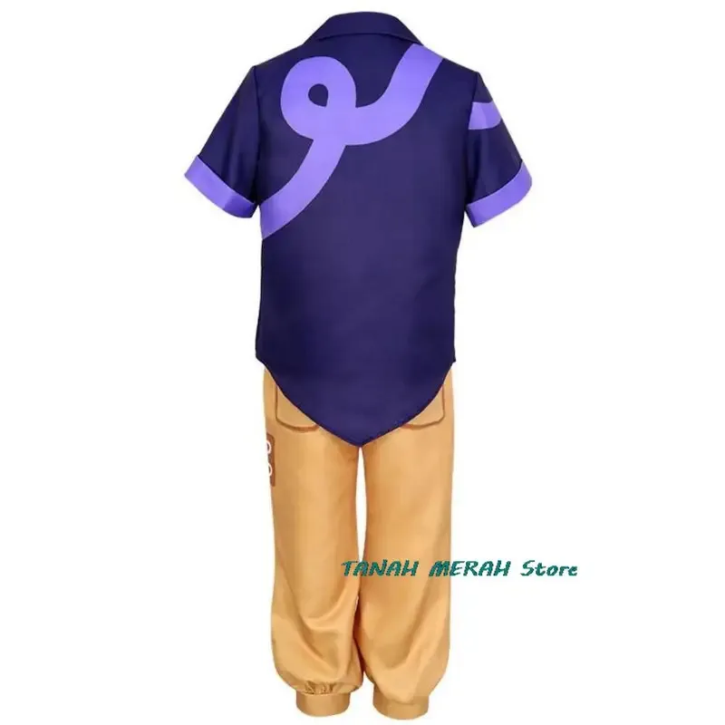 

Аниме мультфильм сериал Сова Cos House Luz Косплей Костюм Детское фиолетовое пальто с короткими рукавами для мальчиков и девочек Kawaii Карнавальная вечеринка GDF6