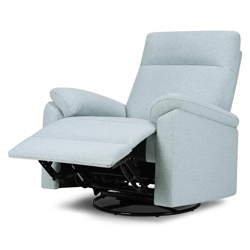 Swivel Recliner in Heathered Blue