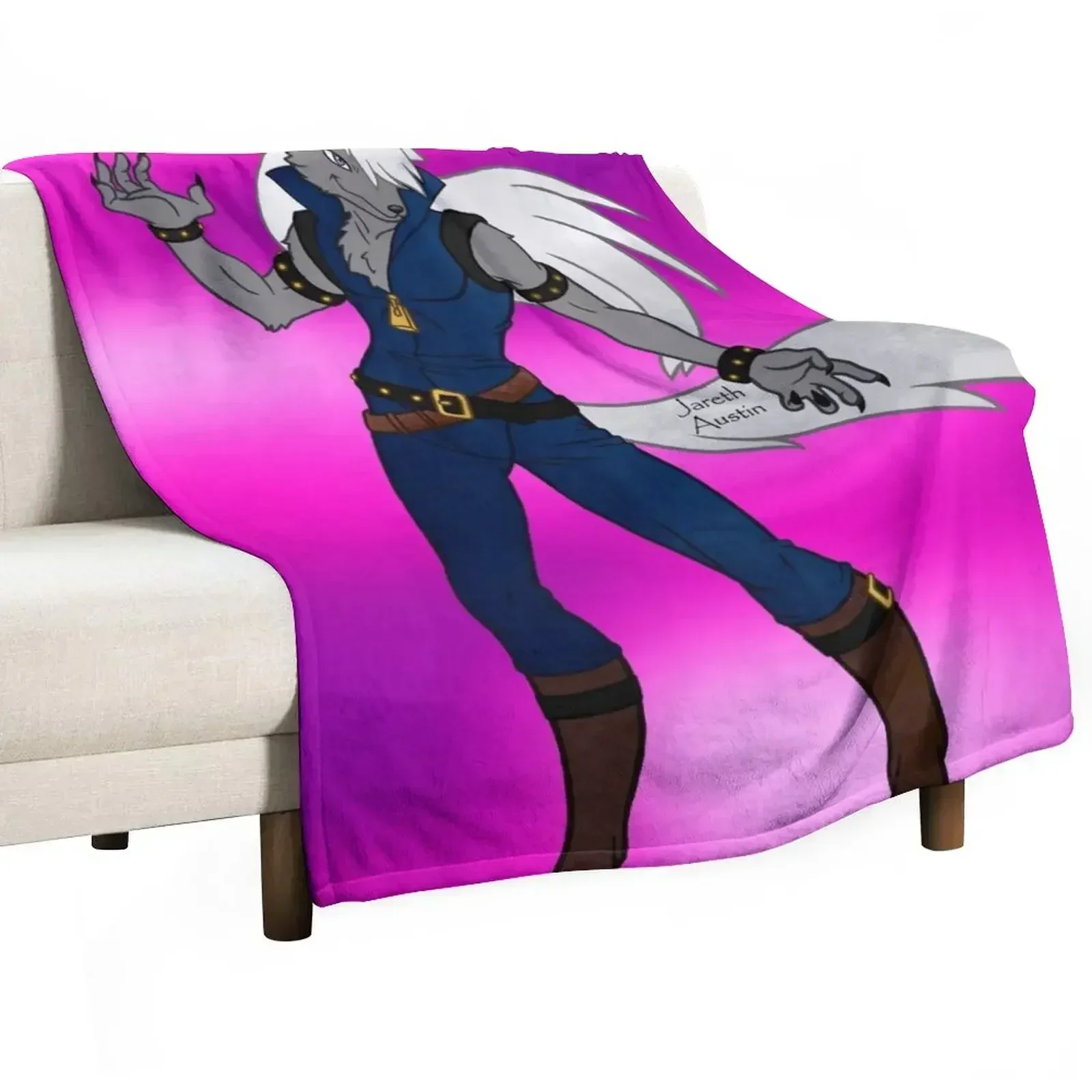 Wolfrun Fanart Throw Blanket Warm For Decorative Sofa Weighted Blankets