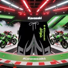 

Summer Popular Quick Drying Breathable Kawasaki Motorcycle Shorts and Off-road Motorcycle Sports Shorts, Outdoor Sports Shorts