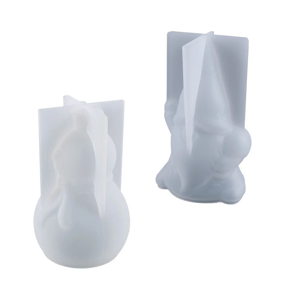 

2 шт. эпоксидная форма силиконовые рождественские украшения ремесло изготовление рождественских украшений ремесла 3D Санта