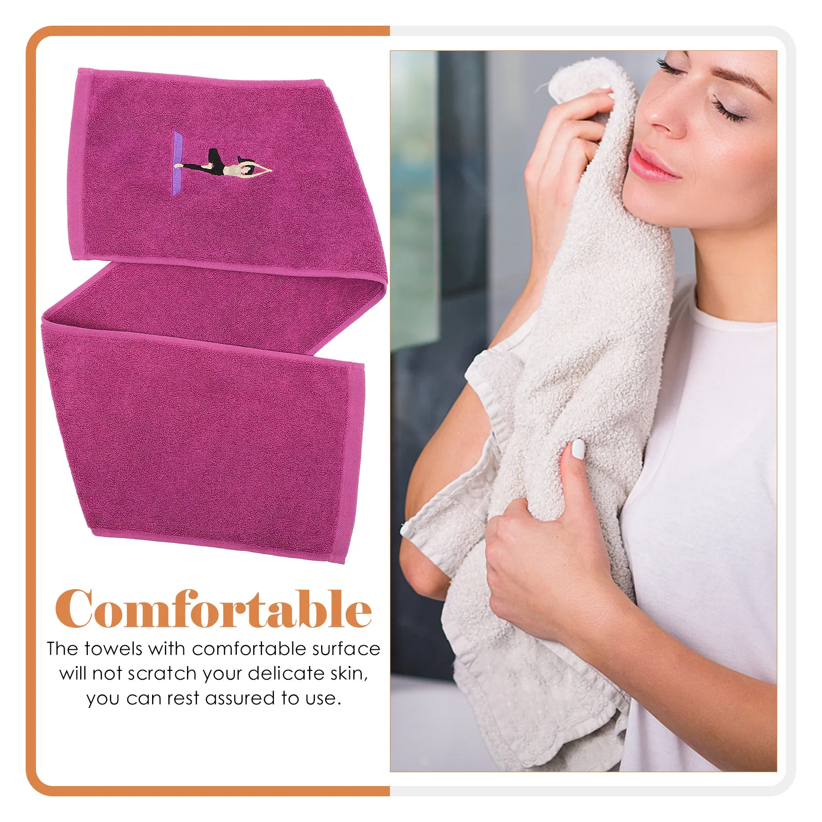 Premium Cotton Bath Towel Extra Long Absorbent Thick Soft Skin-Friendly Quick-Dry Gym Bathroom Household Sweat Towel for Men