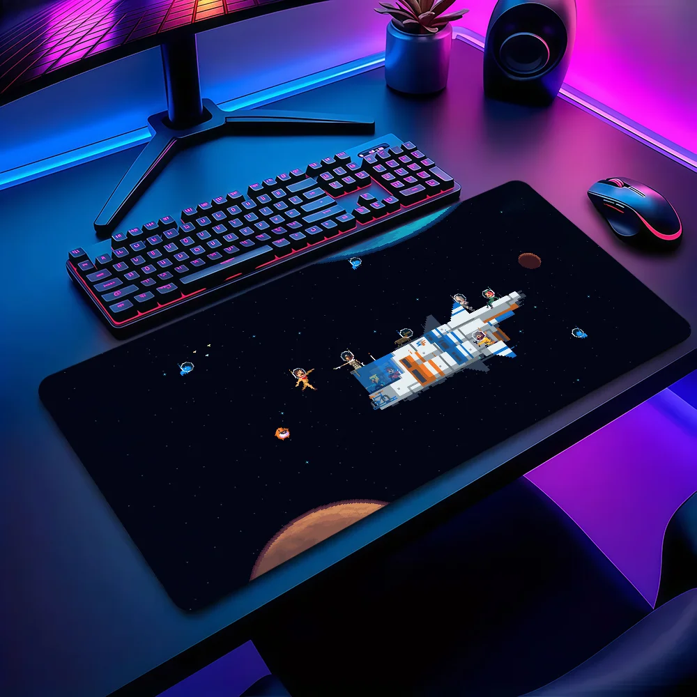 

U-Universe Pixel spaceship astronaut Mouse Pad Non-slip Thickened MousePad Large Writing Lockedge Office Student Gaming Cushion