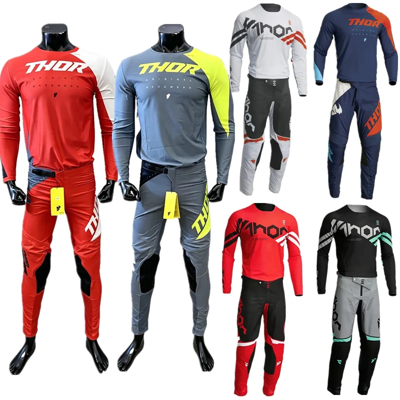 2026 Launchmode Futura Black / Red Gear Combo Motorcycle Sportswear Set Off-Road Motorcycle Combination