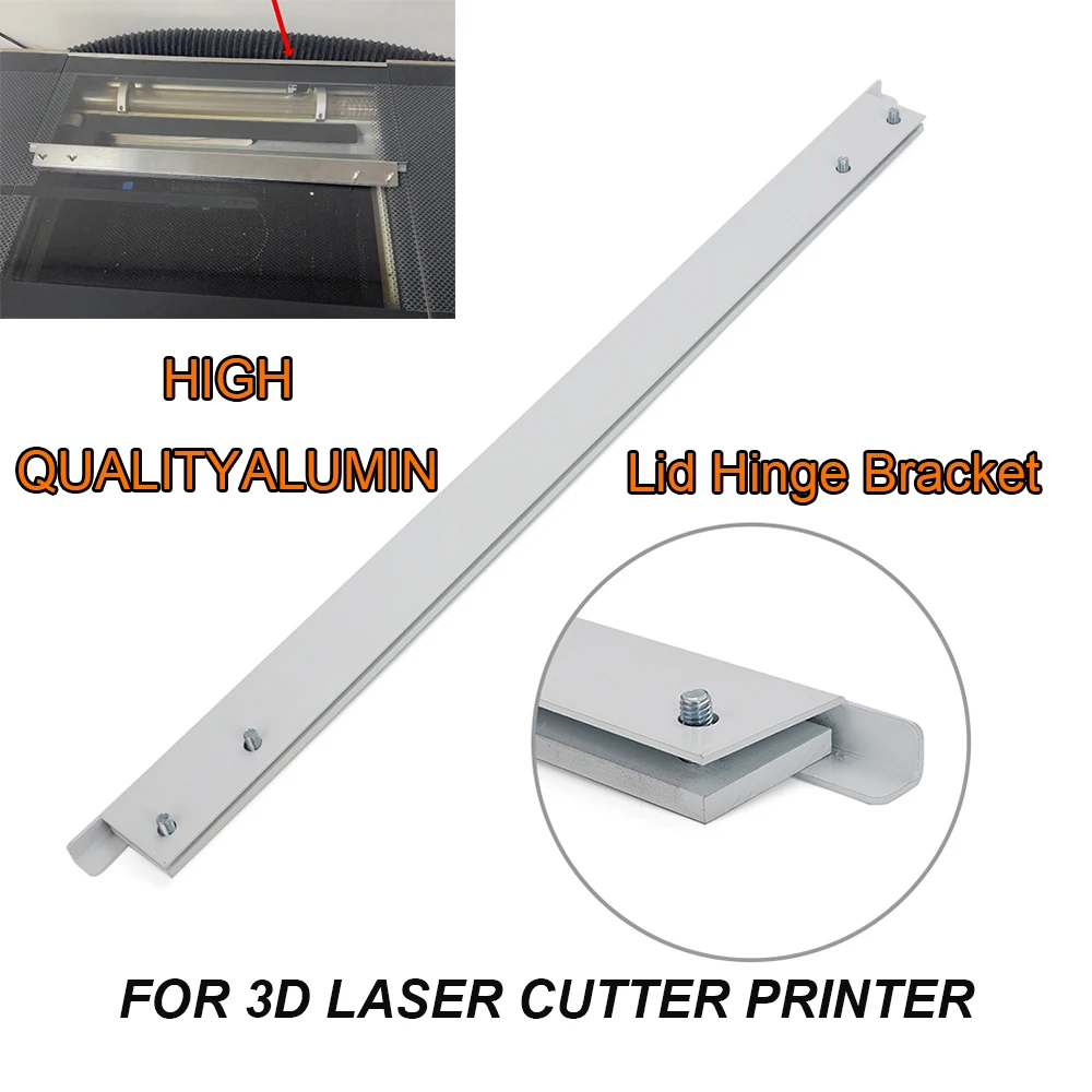 1 Pc Aluminum Laser Cutter Lid Hinge Repair Bracket Studs For 3D Laser Cutter Printer Standard Basic, and Pro Models