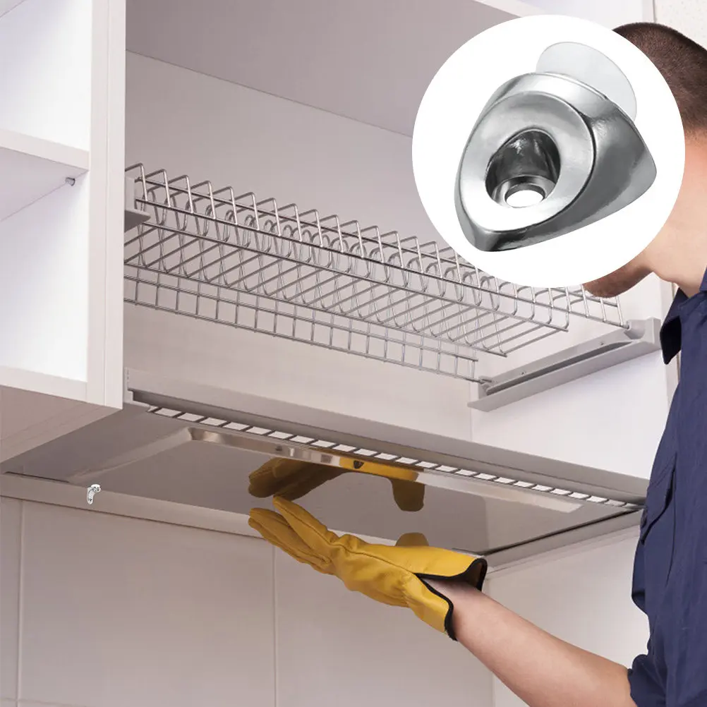 

20 шт. кронштейнов из цинкового сплава для крепления стеклянных панелей, держатели-фиксаторы, сверхпрочные кронштейны для стеклянных полок