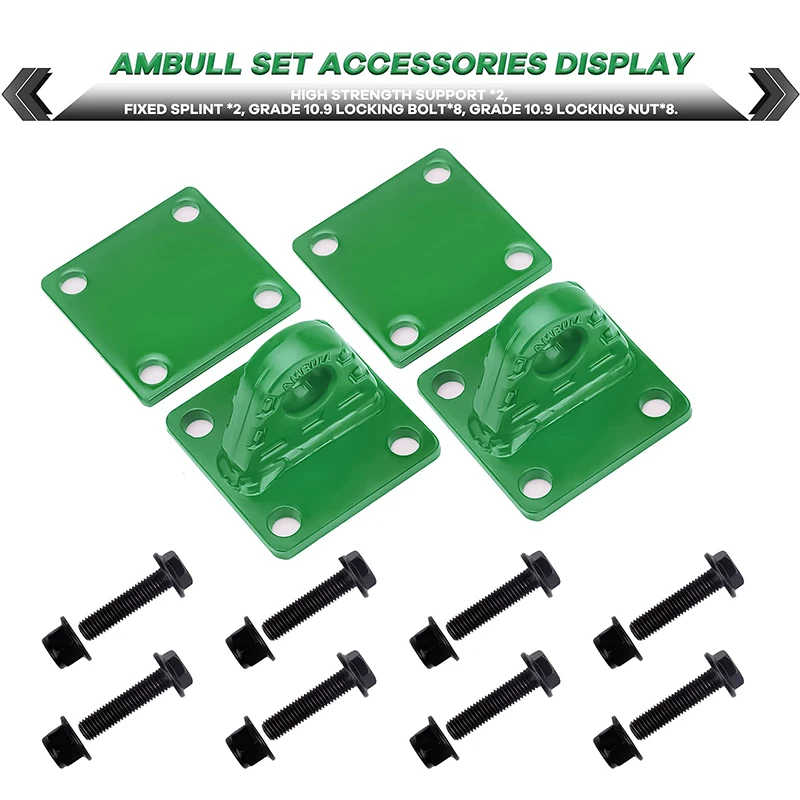 2 Pack D-Ring Shackles Mount with Backer Plate 5 TON Bolt On Clevis Mount Bumper Shackle Bracket