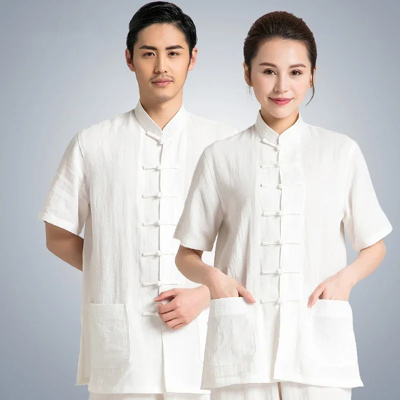 

Summer Tai Chi Clothes Martial Art Uniform Kung Fu Dress Wushu Clothing Women And Men Unisex Multicolor Kun Master 2023 New