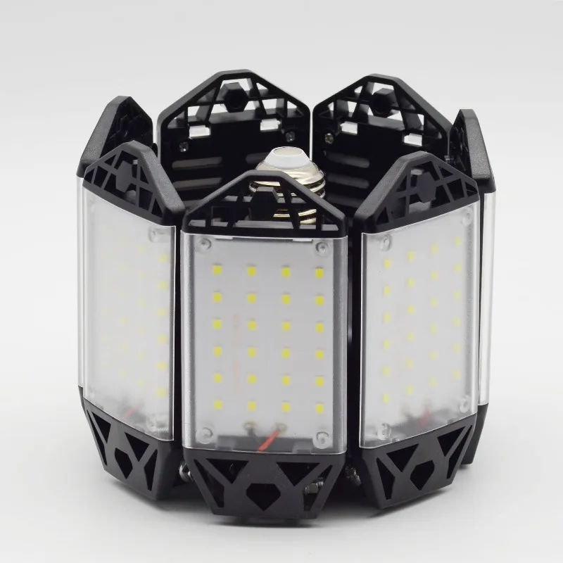 LED garage light borderless foldable seven-leaf high bay light super bright