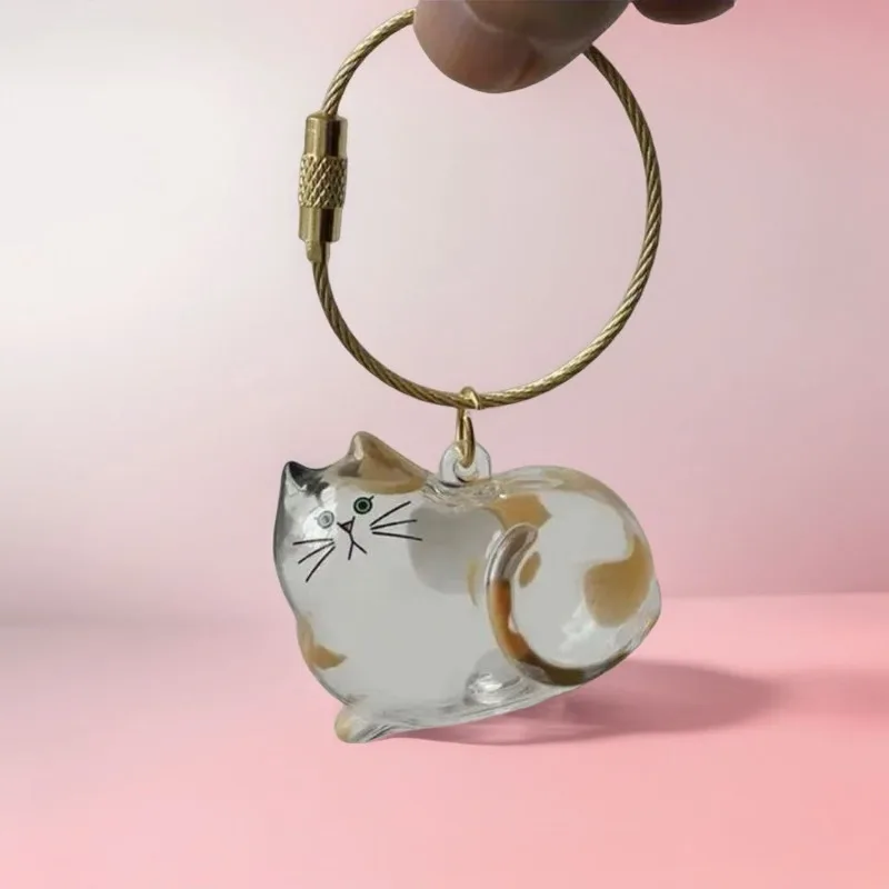 

Cat Hair Collector Box - Cute Hanging Pet Hair Storage (Multi-Use for Car/Purse/Bag, Portable Fur Catcher with Keychain Hook)