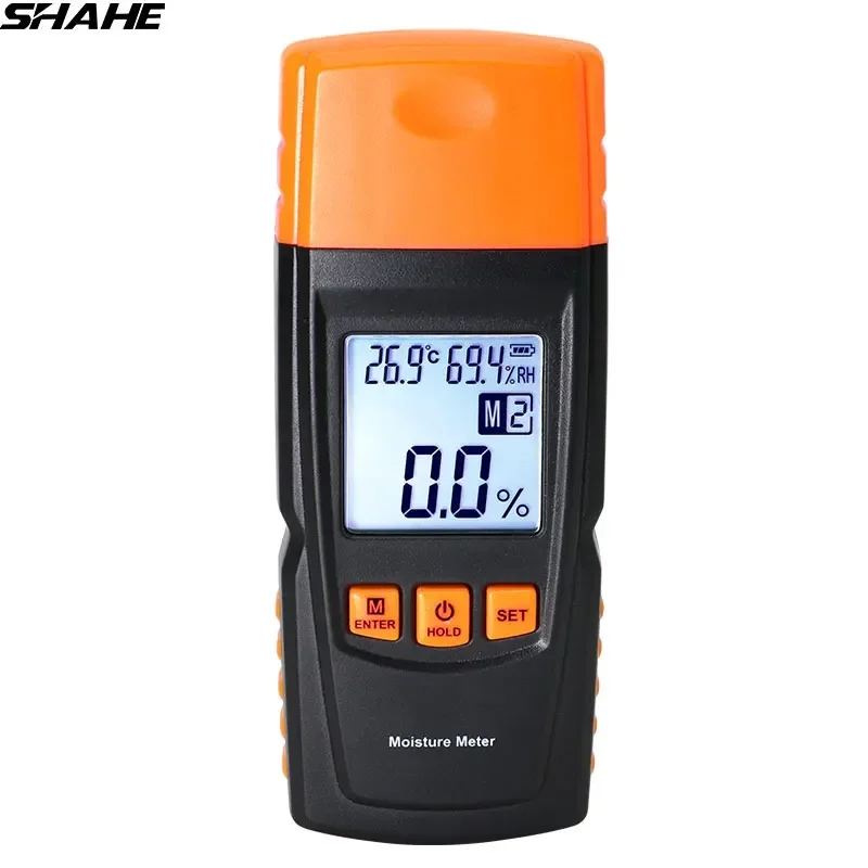 

SHAHE Digital LCD Display Wood Moisture Meter Humidity Tester 0.5 Percent Accuracy Hygrometer Timber Damp Detector Tester