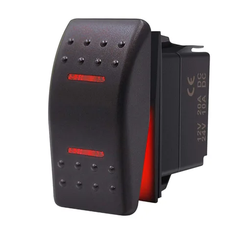 Imagen 2 del producto Interruptor de Joystick de 7 pines, DC12V-24V, 20a, resistente al agua IP65, instantáneo, resistente al agua, sin/apagado/sin luz LED roja